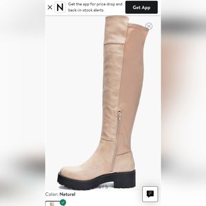 Dirty Laundry Beige High Boot